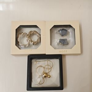 MOTF Gold and Blue Women's Jewelry Set